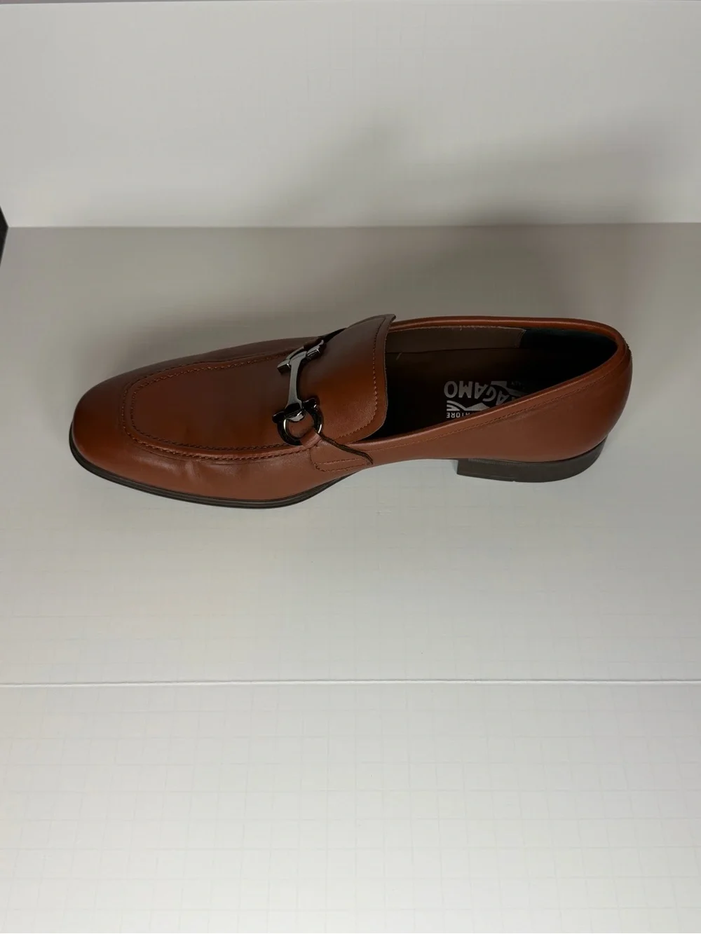 Salvatore Ferragamo Tan Leather Bit-Detail Loafers